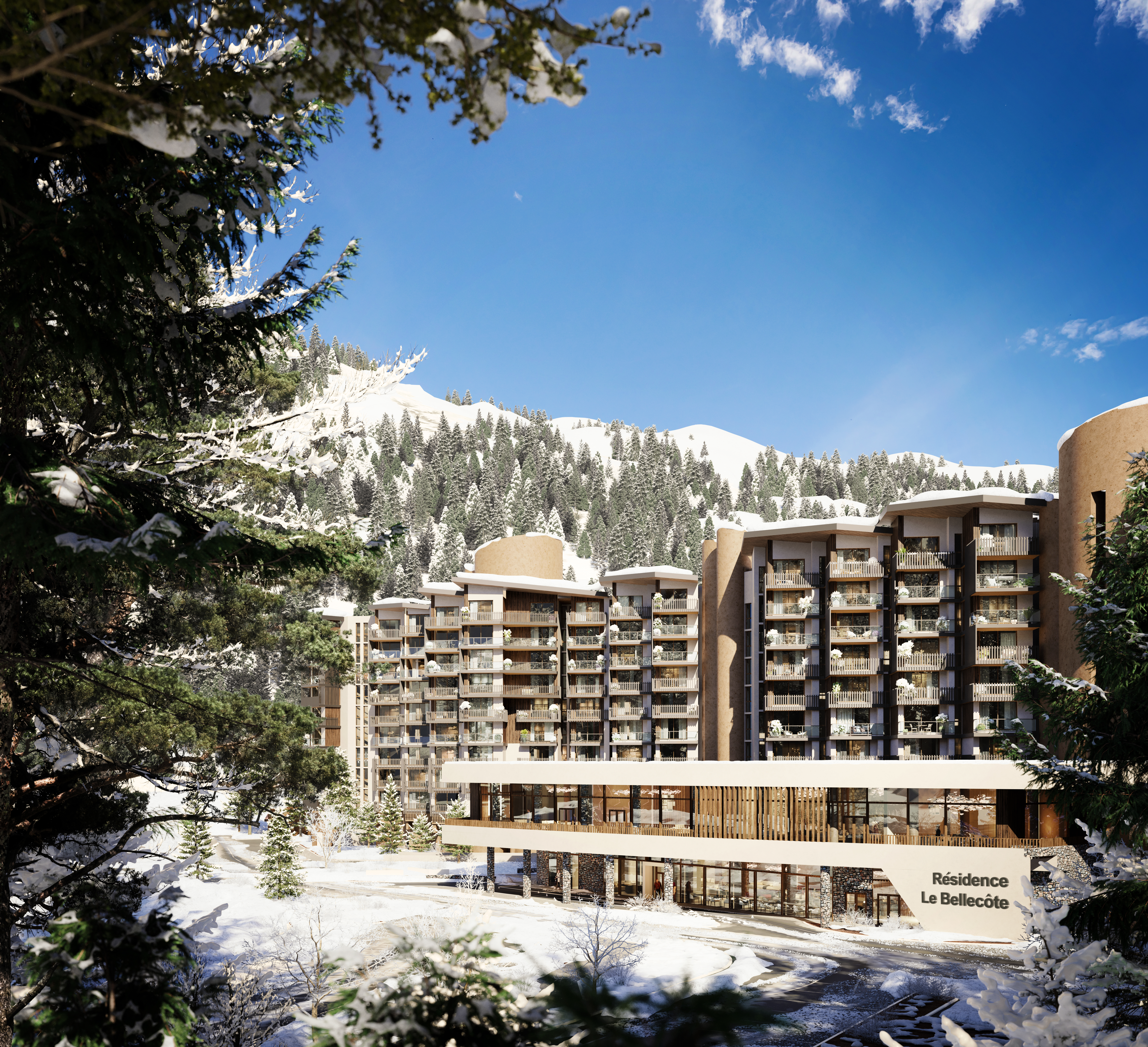 La plagne illustration extérieur