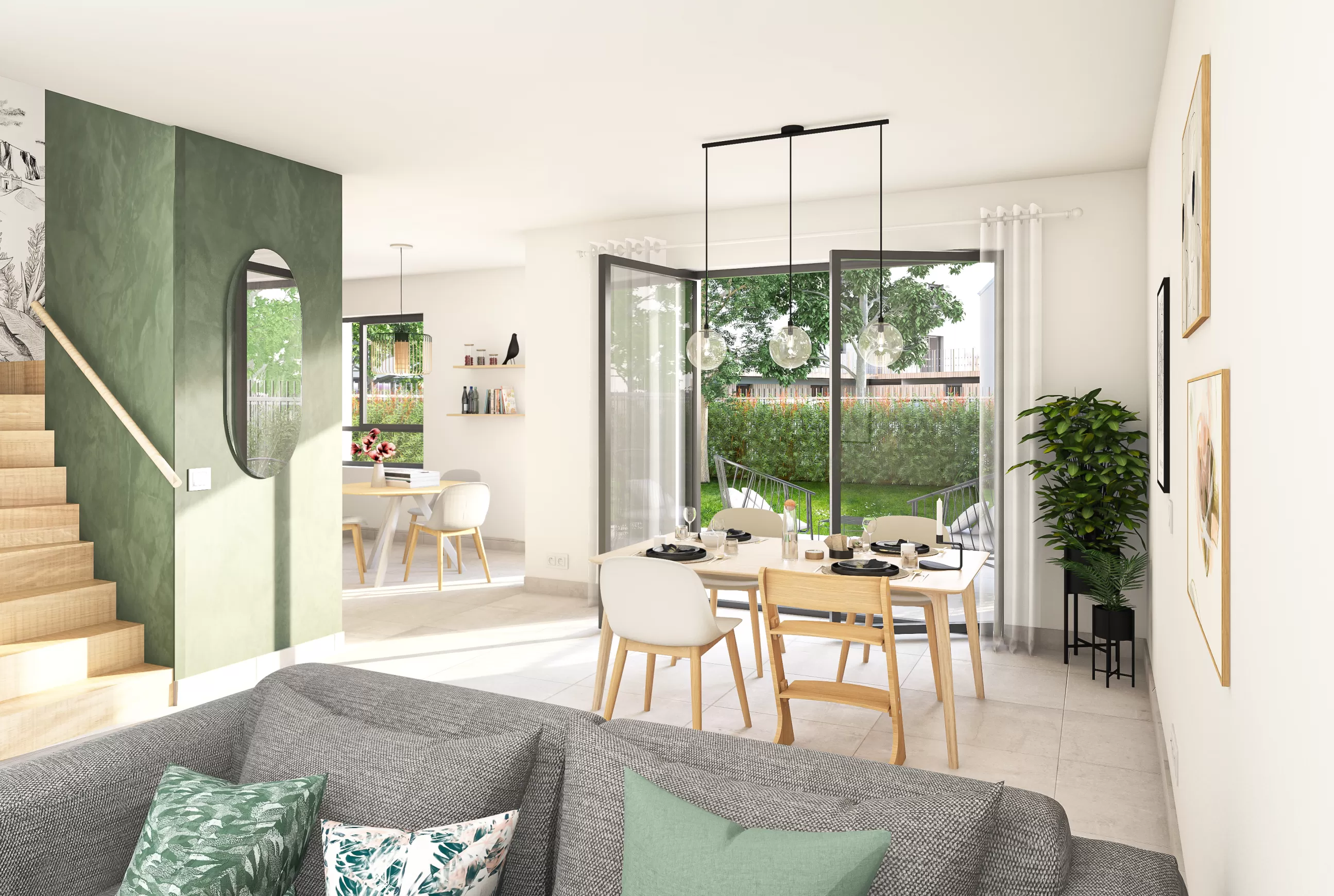 Aura illustration intérieur villa