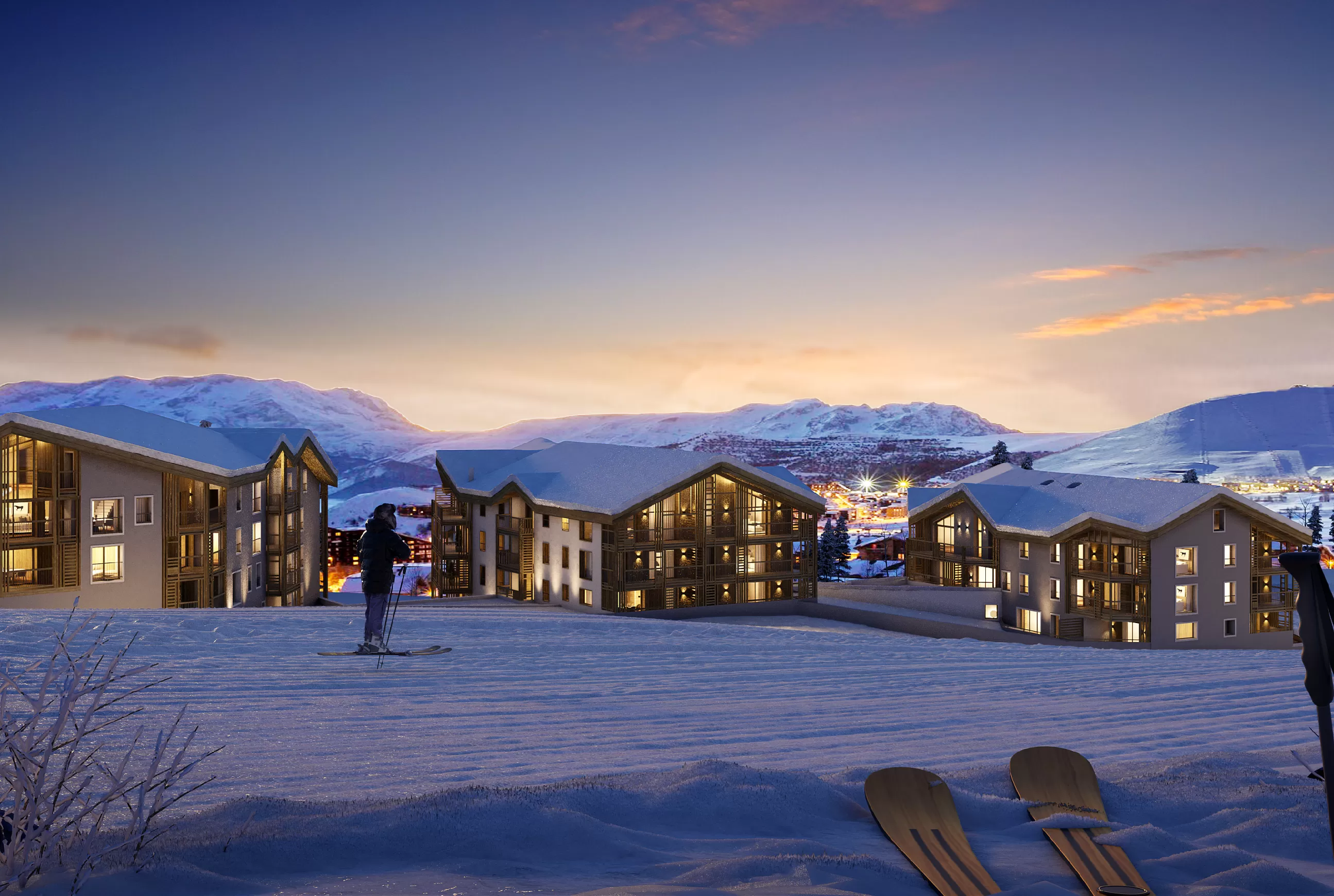 Phoenix 3 illustration extérieur résidence nuit