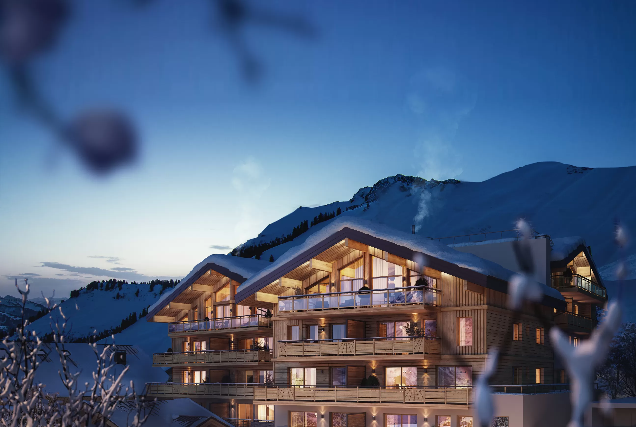 vue éloignée belle aurore