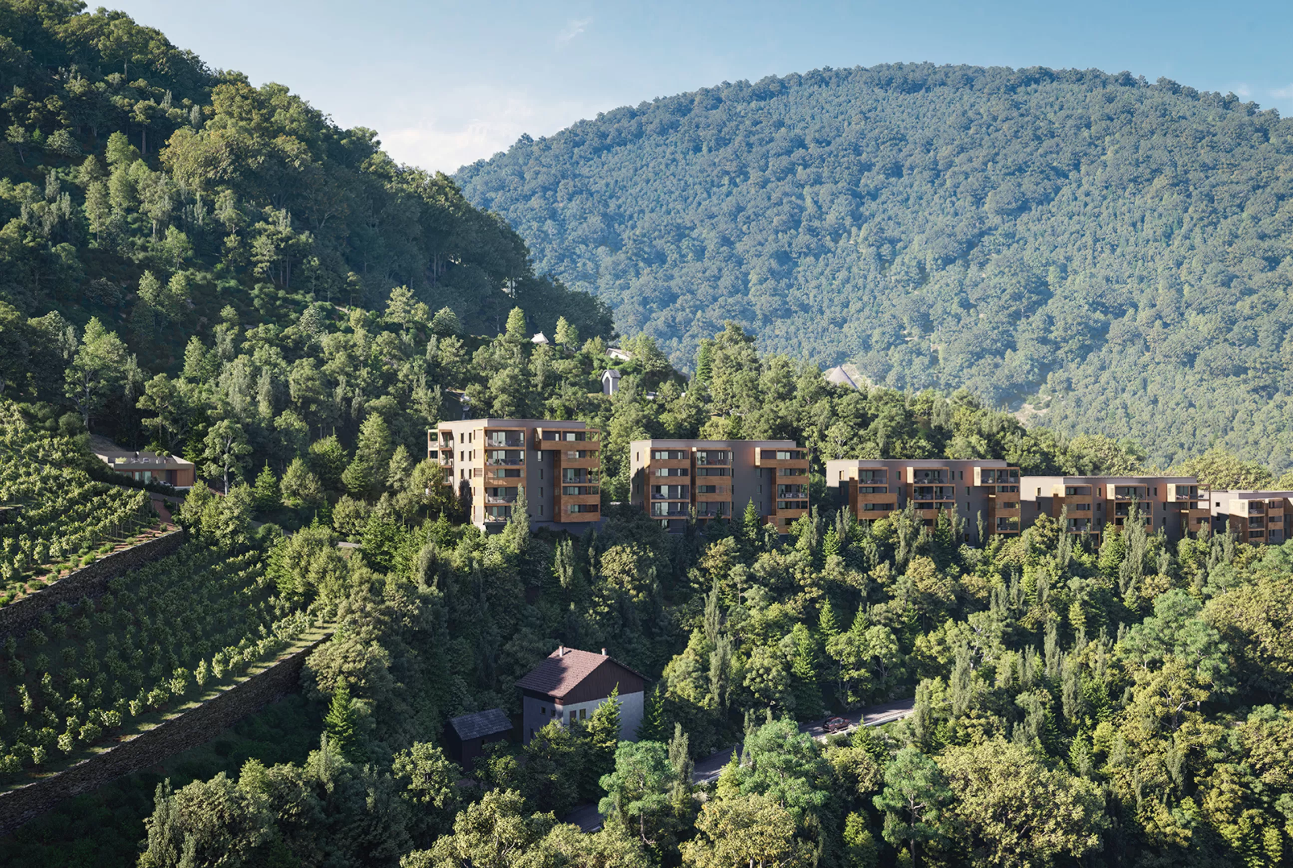 extérieur vu loin moutiers